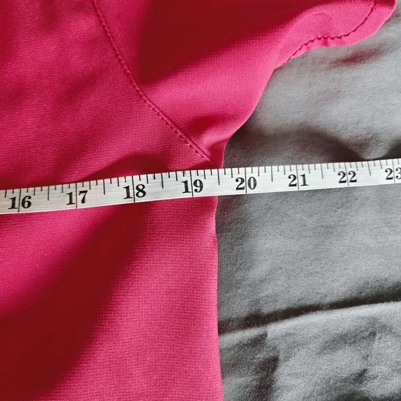 Carhartt Force Modern Fit Pink orange Scrub Top V-Neck Short Sleeve Medium - Picture 5 of 10